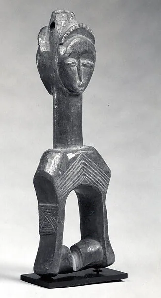 Heddle Pulley with Figure — Unknown