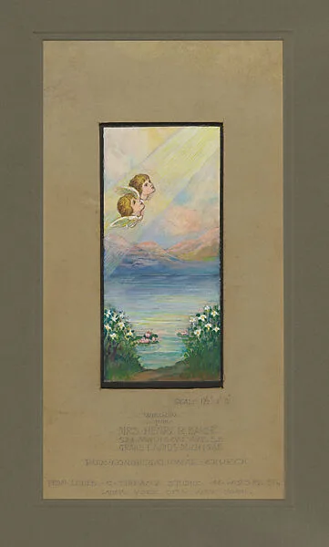 Design for window — Tiffany Studios|Louis C. Tiffany