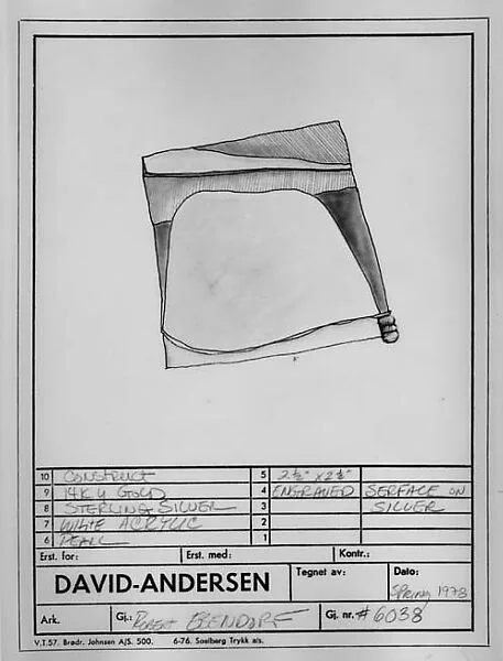 Design for Brooch #6038 — Robert Ebendorf