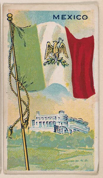 Mexico, bakery card from the Flags series (D34), issued by the Ward-Mackey Company — Ward-Mackey Company