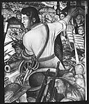 ["Shays' Rebellion" Panel of Diego Rivera's Mural for the New Worker's School, New York City]