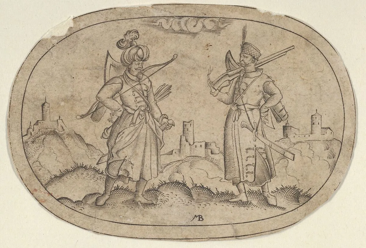 A Turkish Man and a Polish Man, from Das Bossenbüchlein — Mathais Beitler|Stephan Herman