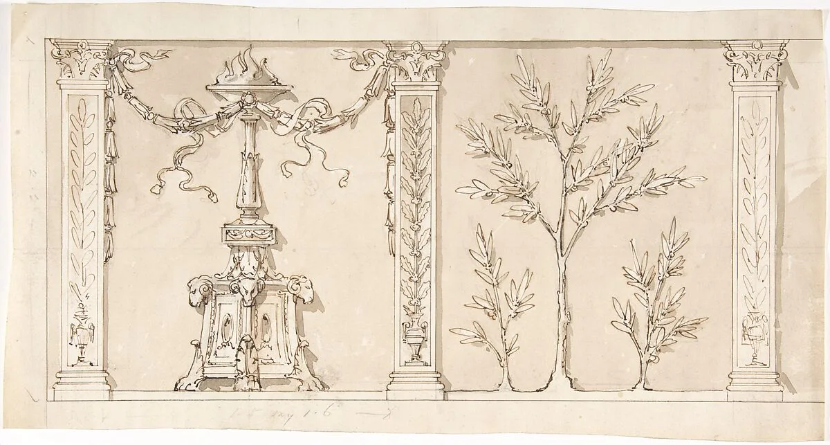 Design for a Frieze or Wall Decoration — Anonymous, British, 19th century