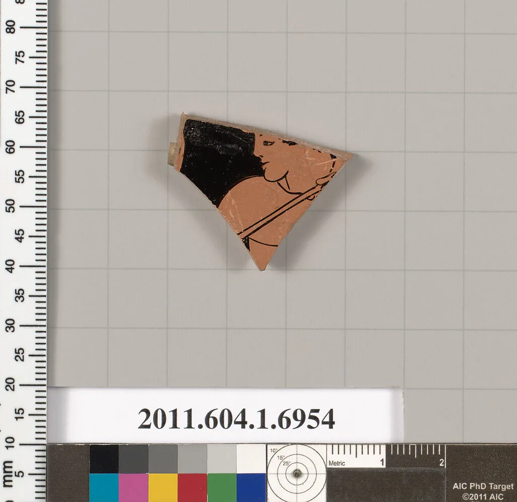 Terracotta fragment of a kylix (drinking cup) — Unknown