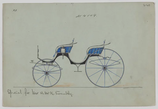 Design for 4 seat Phaeton, no top, no. 4004