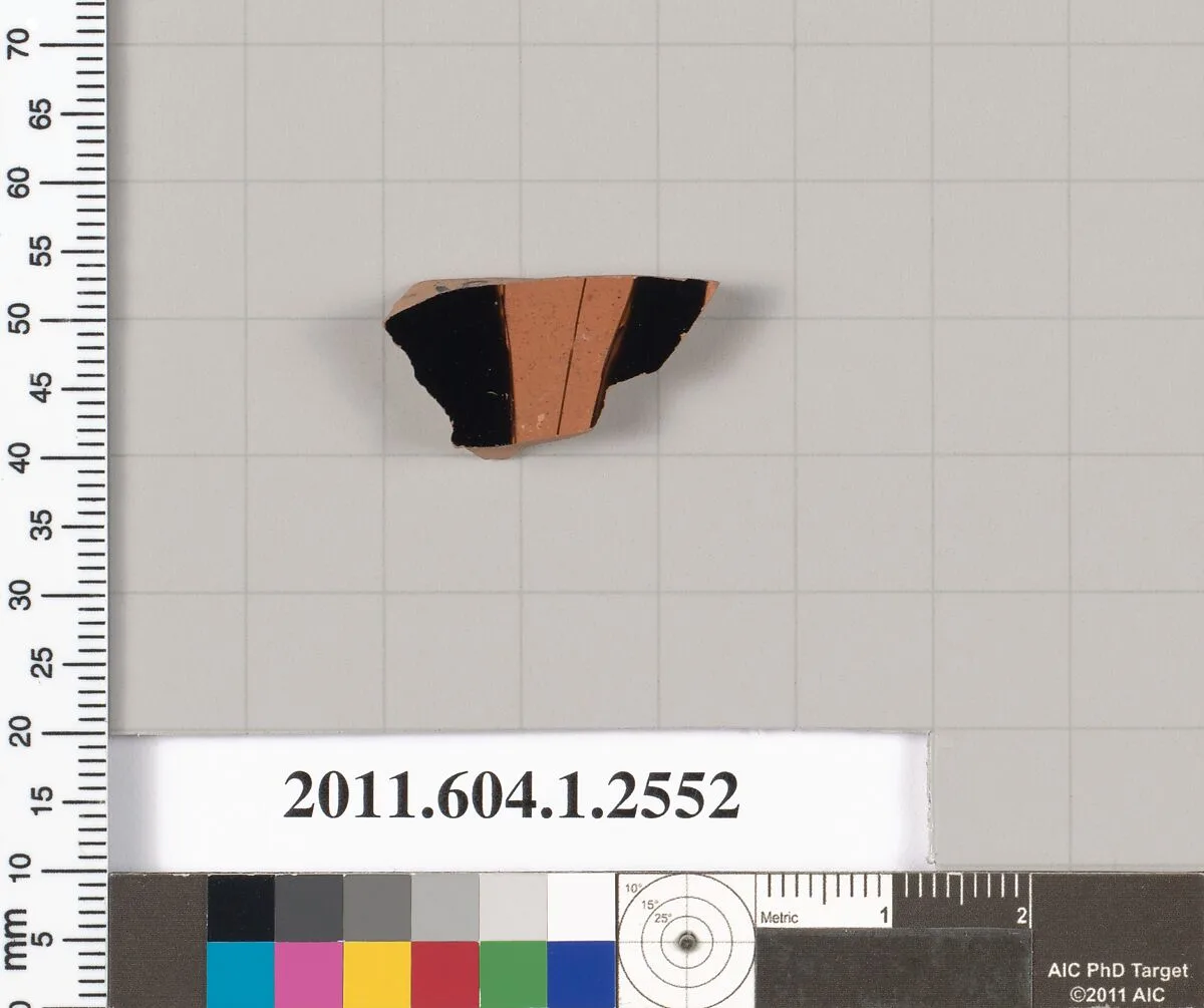 Terracotta fragment of a kylix (drinking cup) — Unknown
