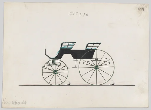 Design for 4 seat Phaeton, no top, no. 3170