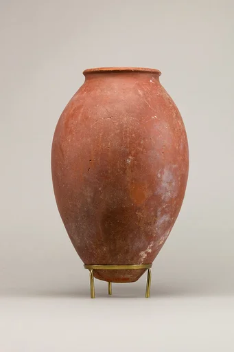 Red polished ware jar