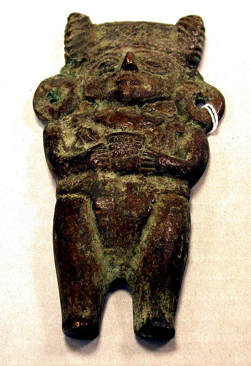 Cast Bronze Figure Ornament — Unknown