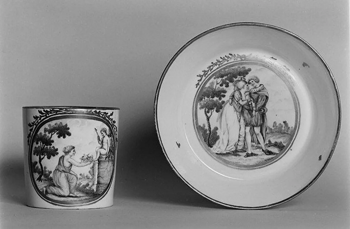 Cup and saucer — Wallendorf Porcelain Manufactory