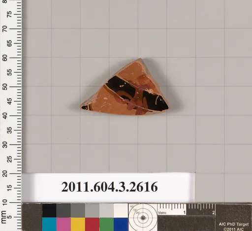 Terracotta fragment of a kylix (drinking cup)