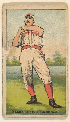 Seery (Hands At Right Shoulder), Left Field, Indianapolis, from the Gold Coin series (N284) for Gold Coin Chewing Tobacco