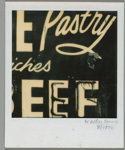 [Detail of Restaurant Sign Lettering]