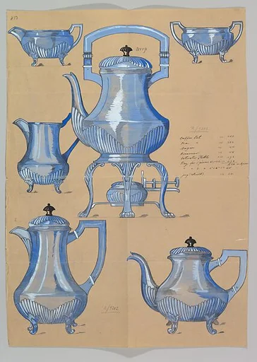 Design for a Silver Tea and Coffee Service
