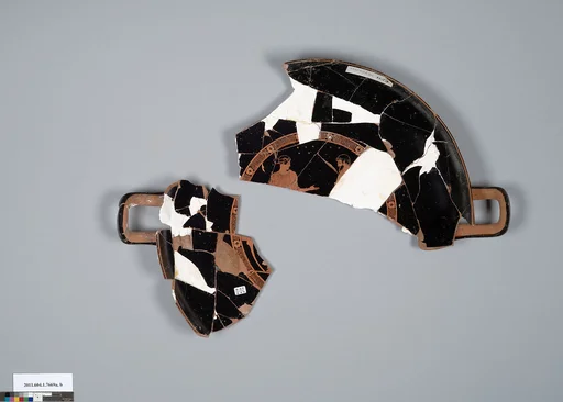 Terracotta fragments of a kylix (drinking cup)
