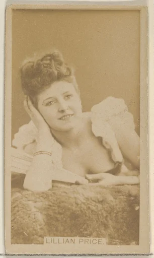Lillian Price, from the Actors and Actresses series (N45, Type 8) for Virginia Brights Cigarettes