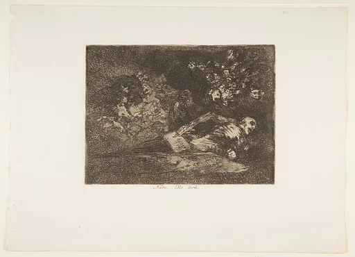 Plate 69 from "The Disasters of War" (Los Desastres de la Guerra): Nothing. The event will tell (Nada. Ello dirá)