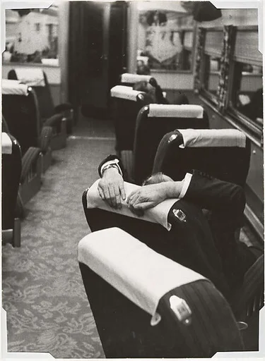 [Man Resting Aboard the Congressional Limited]