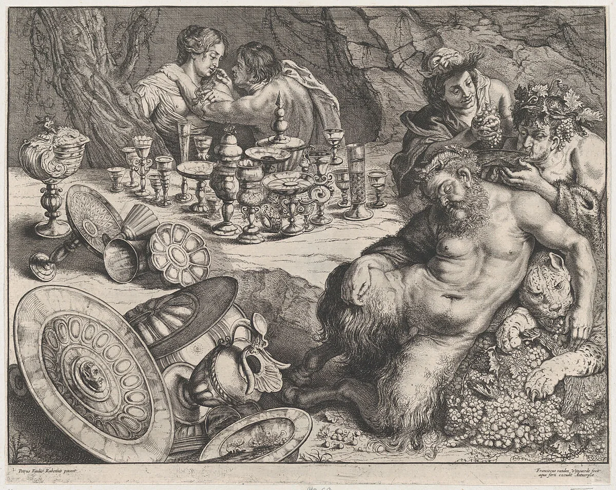 Bacchus and drunken Silenus — Frans van den Wyngaerde|Peter Paul Rubens
