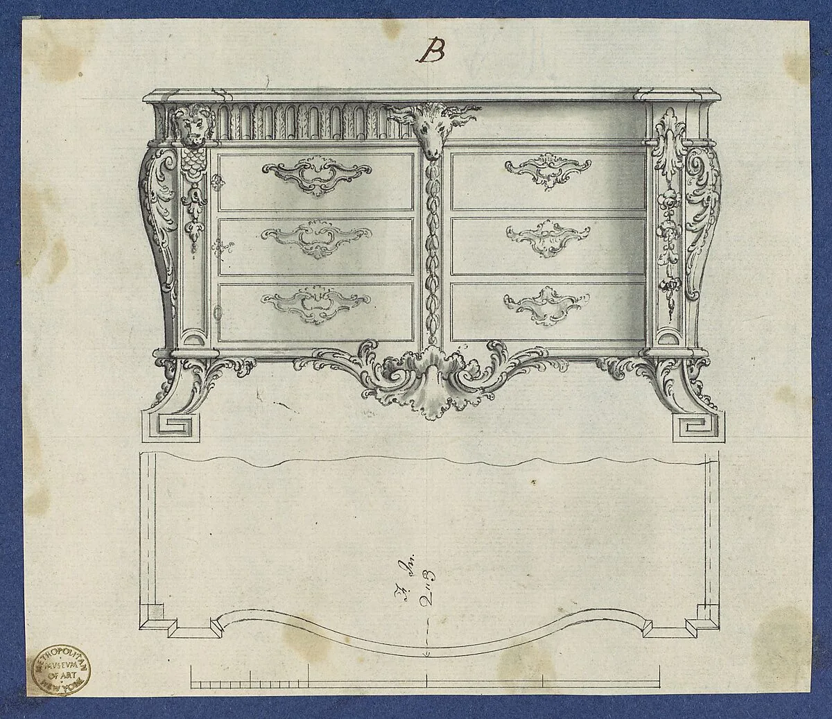 French Commode, from Chippendale Drawings, Vol. II — Thomas Chippendale