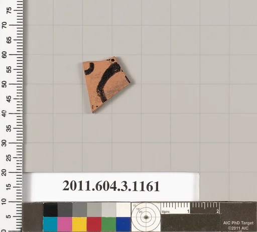 Terracotta fragment of a mastoid (drinking cup with narrow base) or a kyathos (cup-shaped ladle)