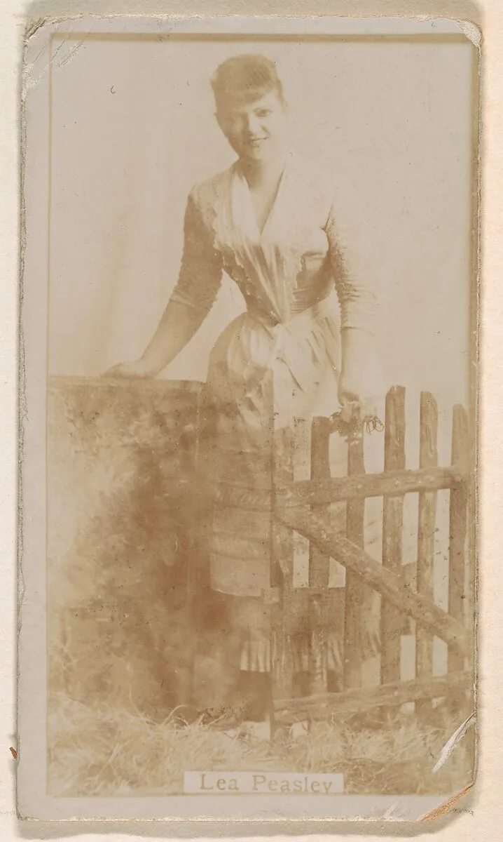 Lea Peasley, from the Actresses series (N245) issued by Kinney Brothers to promote Sweet Caporal Cigarettes — Kinney Brothers Tobacco Company