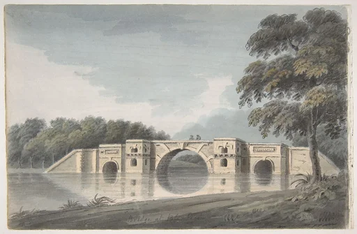 Bridge at Blenheim Palace (recto); York Cathedral (verso)