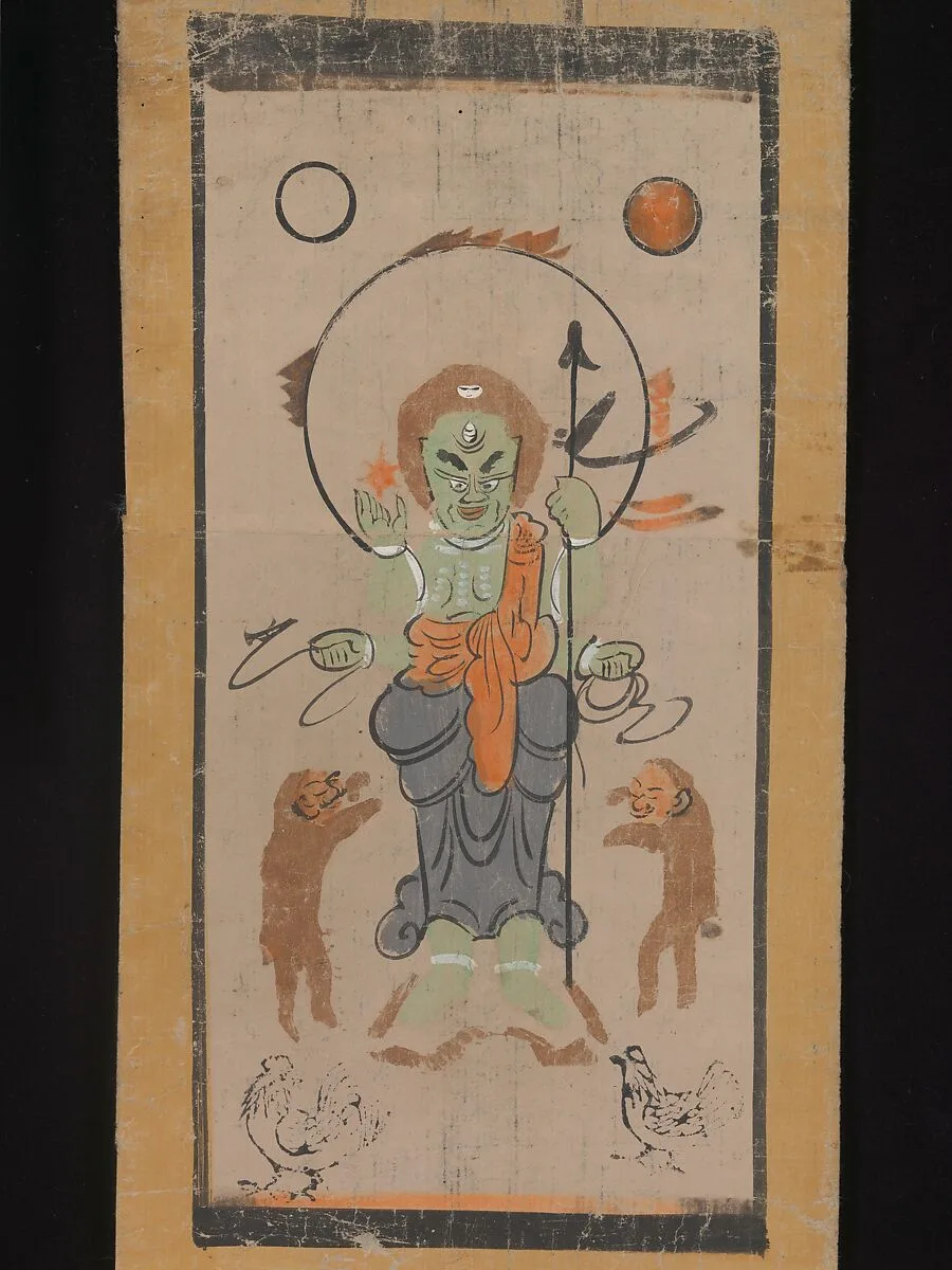金剛夜叉図大津絵|Ōtsu-e of Shōmen Kongōyasha (Vajrayaksha) — Unknown