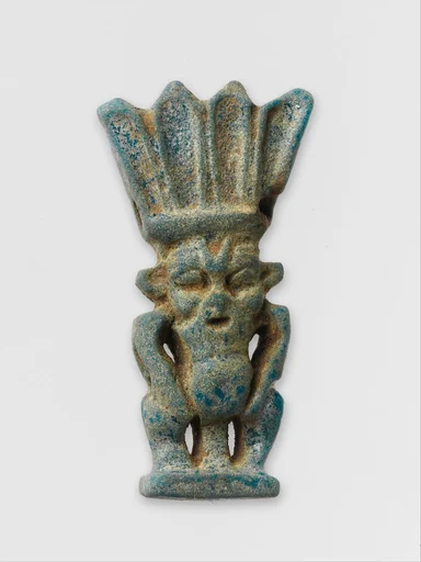 Faience amulet of Bes image