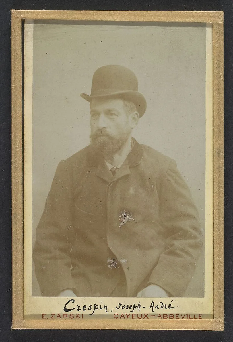 Crespin. Joseph. 40 ans, né à Roquesteron (Alpes-Maritimes). Employé de banque. 25/3/93. — Alphonse Bertillon