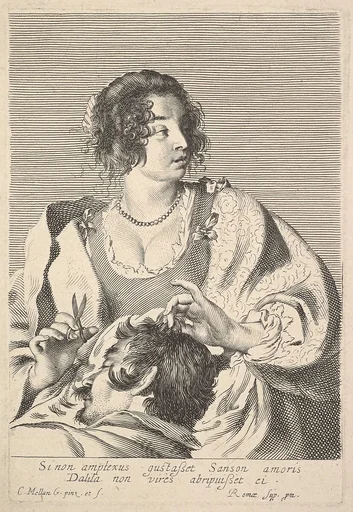 Delilah Cutting Samson's Hair