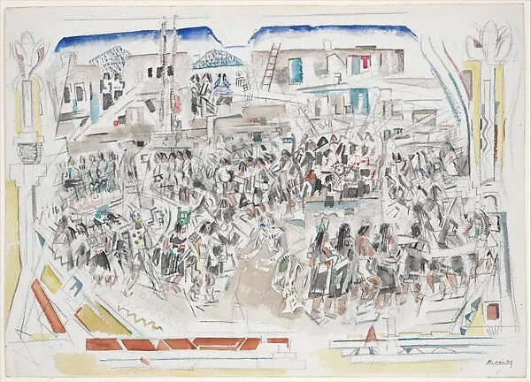 Dance of the Santo Domingo Indians — John Marin
