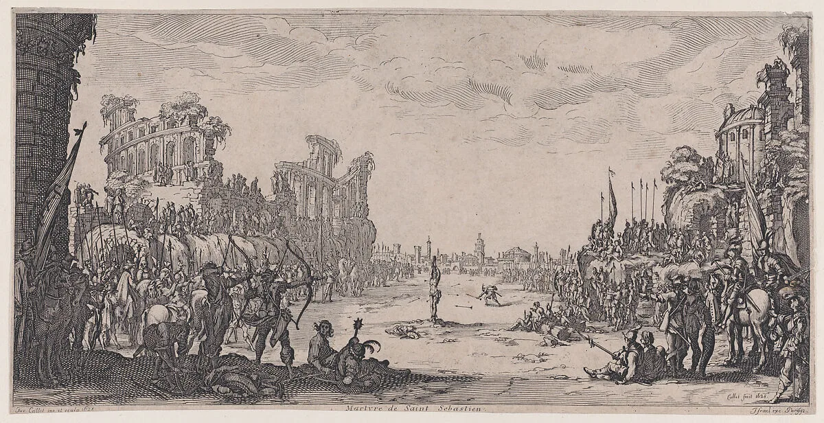 Copy of Le Martyre de St. Sébastien (The Martyrdom of St. Sebastian) — Jacques Callot|Anonymous