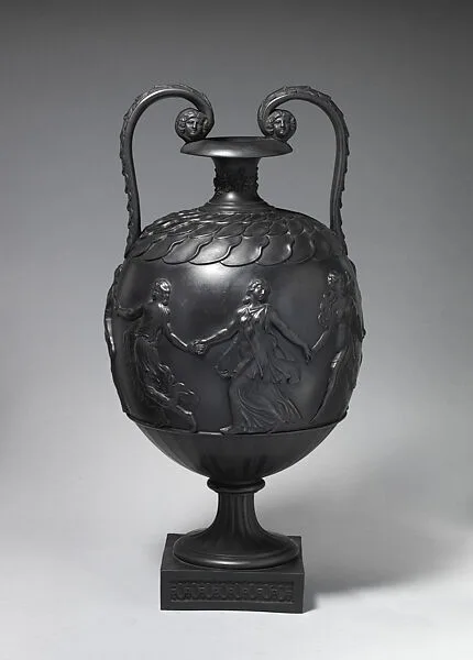 Two-handled vase with maidens from the "Dancing Hours" — John Flaxman|Wedgwood and Bentley