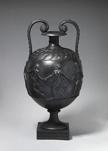 Two-handled vase with maidens from the "Dancing Hours"