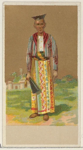 Ceylon, from the Natives in Costume series (N16), Teofani Issue, for Allen & Ginter Cigarettes Brands