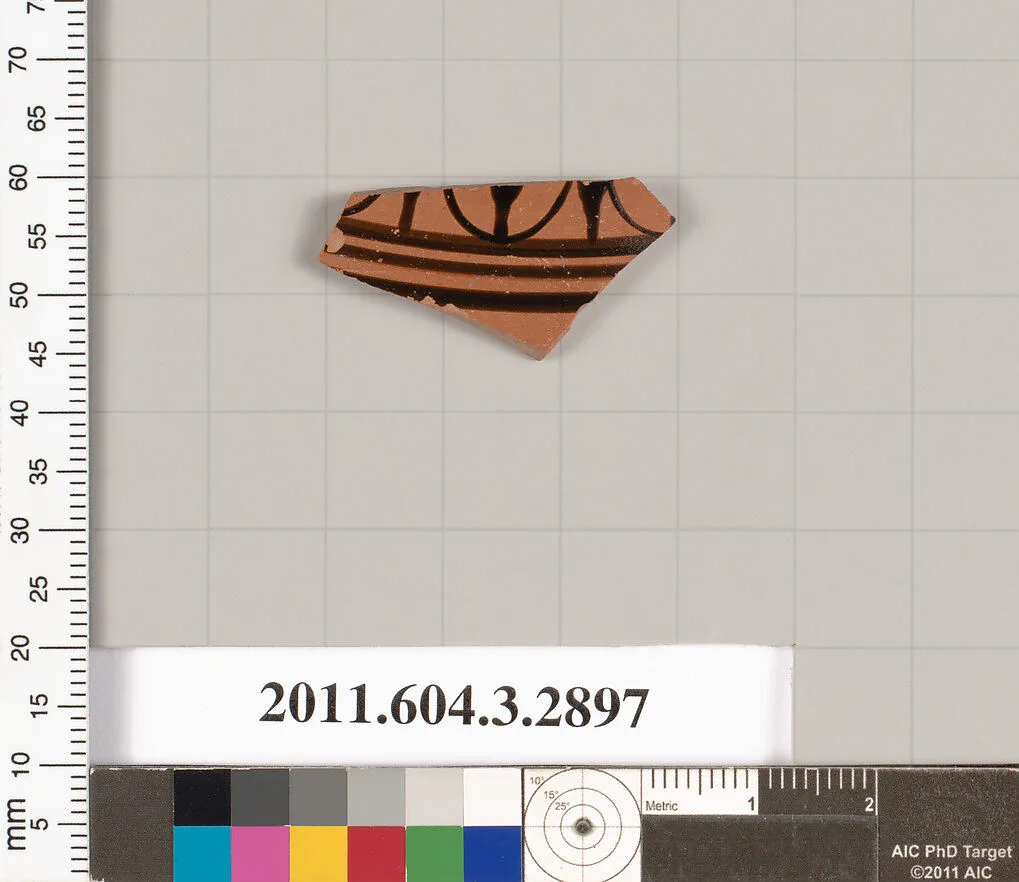Terracotta fragment of a closed shape — Unknown