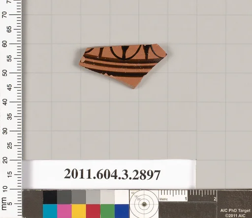 Terracotta fragment of a closed shape