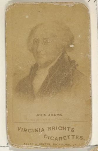 John Adams, from the Presidents of the United States series (N51) for Virginia Brights Cigarettes
