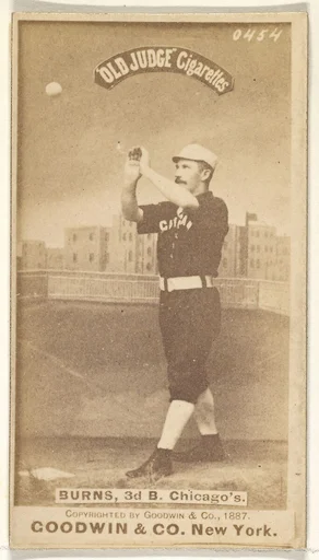 T.C. Burns, 3rd Base, Chicago, from the Old Judge series (N172) for Old Judge Cigarettes
