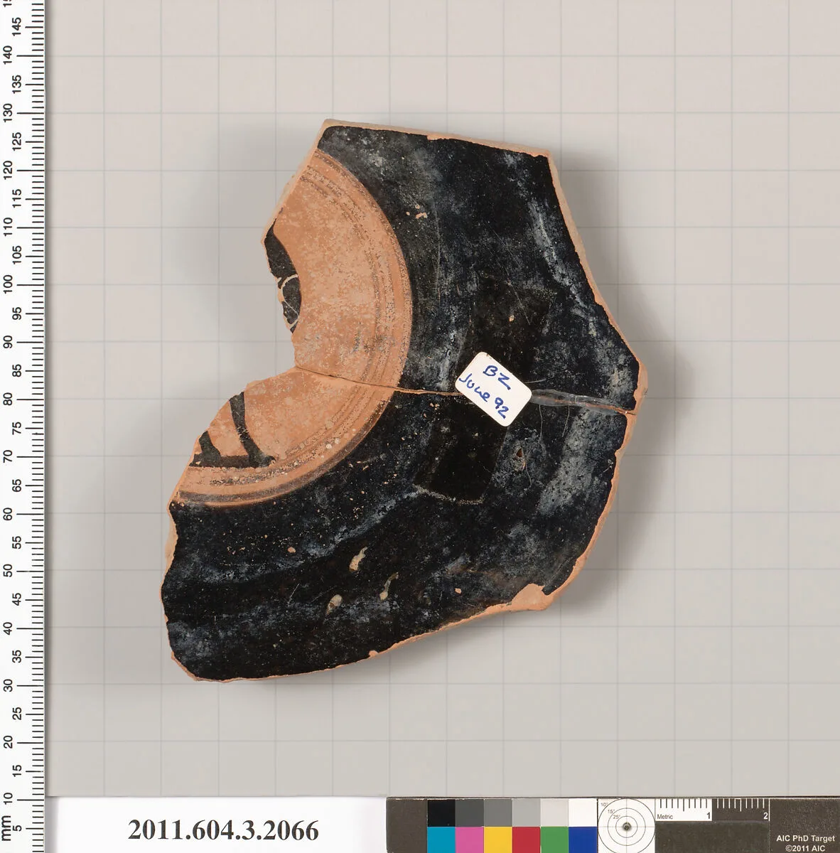 Terracotta fragment of a kylix (drinking cup) — Unknown