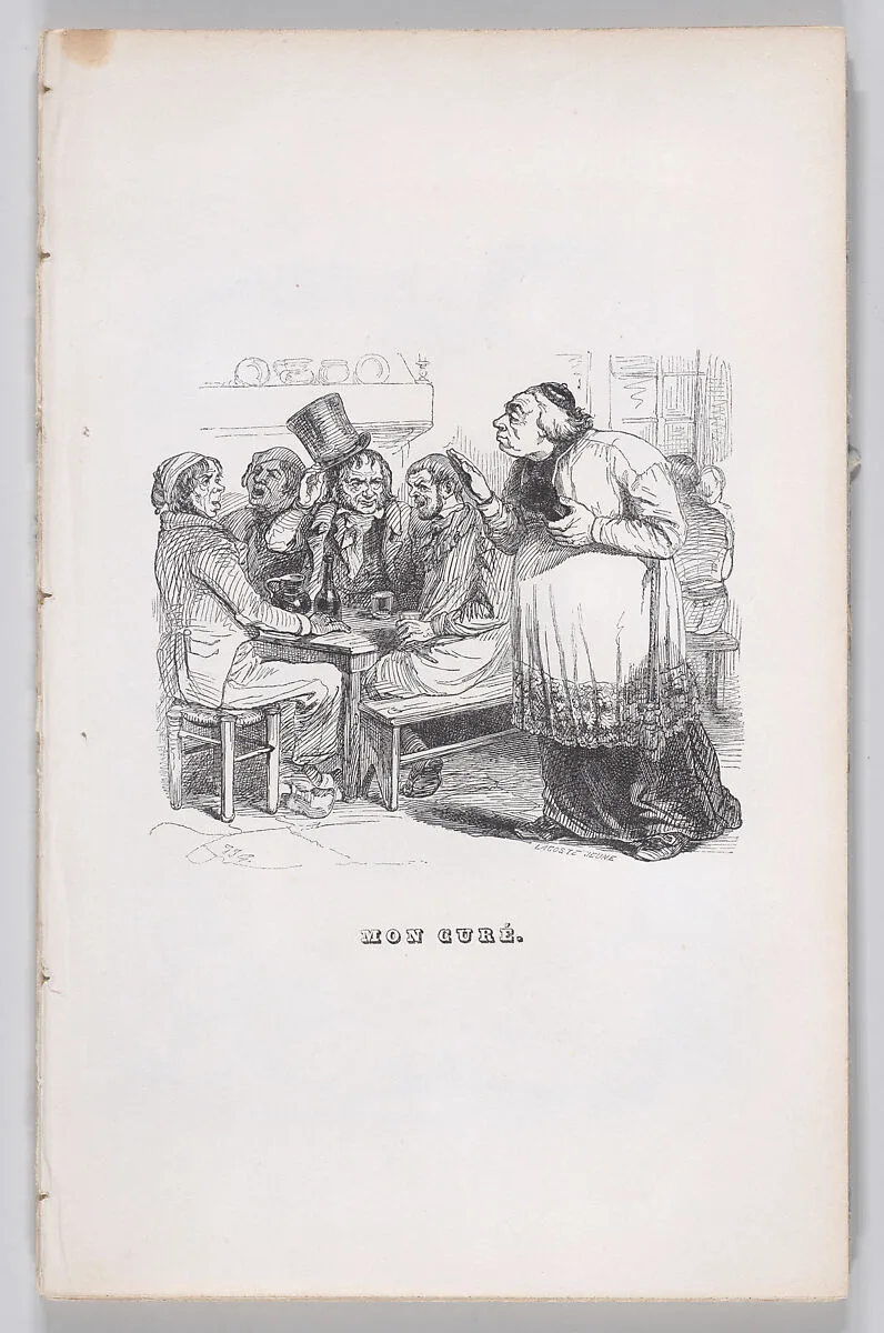 "My cure" from The Complete Works of Béranger — J. J. Grandville|Pierre Jean de Béranger|Fournier & Perrotin|Lacoste, Paris