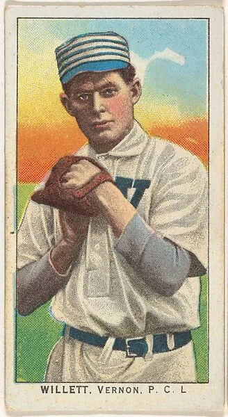 Willett, Vernon, Pacific Coast League, from the "Obak Baseball Players" set (T212), issued by the American Tobacco Company to promote Obak Mouthpiece Cigarettes — American Tobacco Company