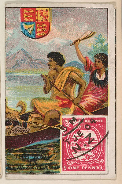 The Mail in New Zealand, bakery card from the Stamps and Mail Carriers of All Nations series (D73), issued by the Rochester Baking Company — Rochester Baking Company