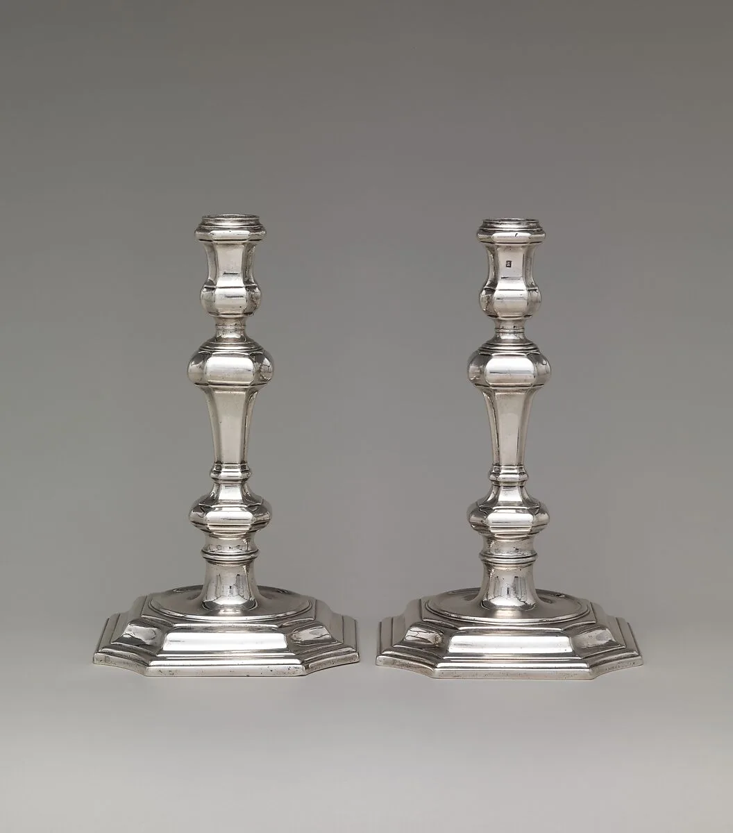 Pair of candlesticks — Paul de Lamerie