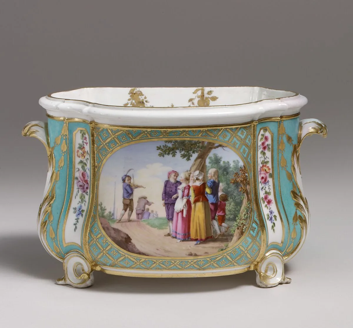 Flower vase (cuvette à fleurs Courteille) (one of a pair) — Sèvres Manufactory|Charles Nicolas Dodin