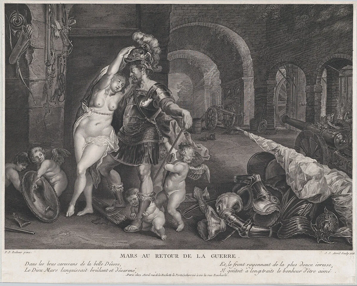 The Return from War: Mars Disarmed by Venus — Jan Brueghel the Elder|Jean Jacques Avril, the Elder|Peter Paul Rubens