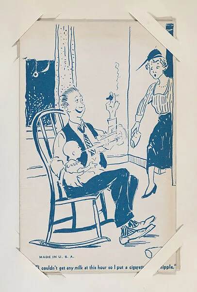 "I couldn't get milk at this hour" from Exhibit Comics Cards (W431) — Unknown