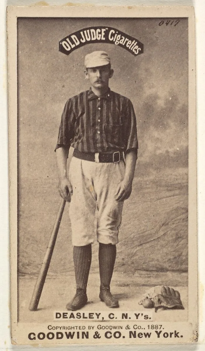 Thomas H. "Pat" Deasley, Catcher, New York, from the Old Judge series (N172) for Old Judge Cigarettes — Goodwin & Company
