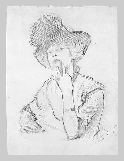 Seated Woman with Hat